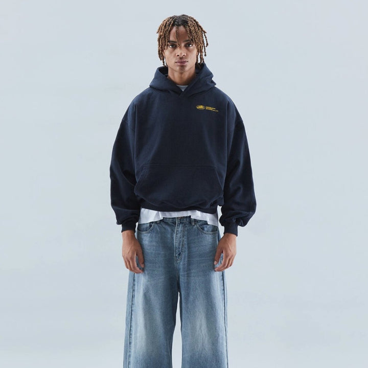 Dames Oversized Cropped Hoodie Katoen-Polyester Mix