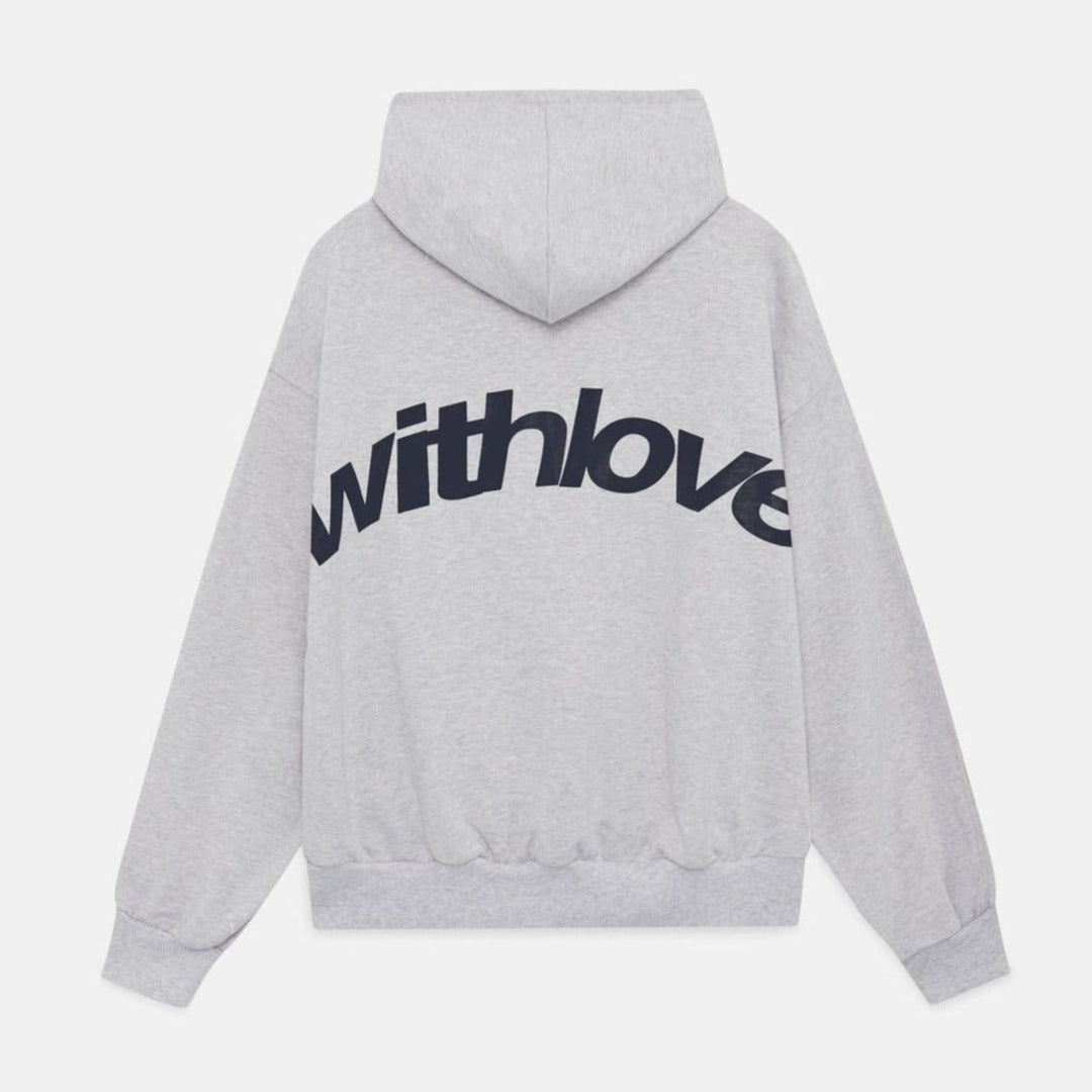 Dames Oversized Cropped Hoodie Katoen-Polyester Mix - Grijs