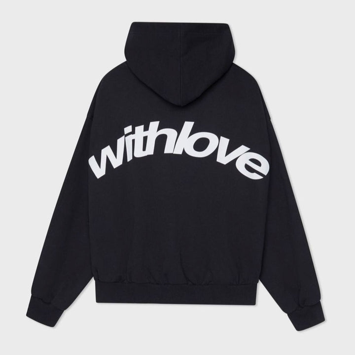 Dames Oversized Cropped Hoodie Katoen-Polyester Mix - Zwart