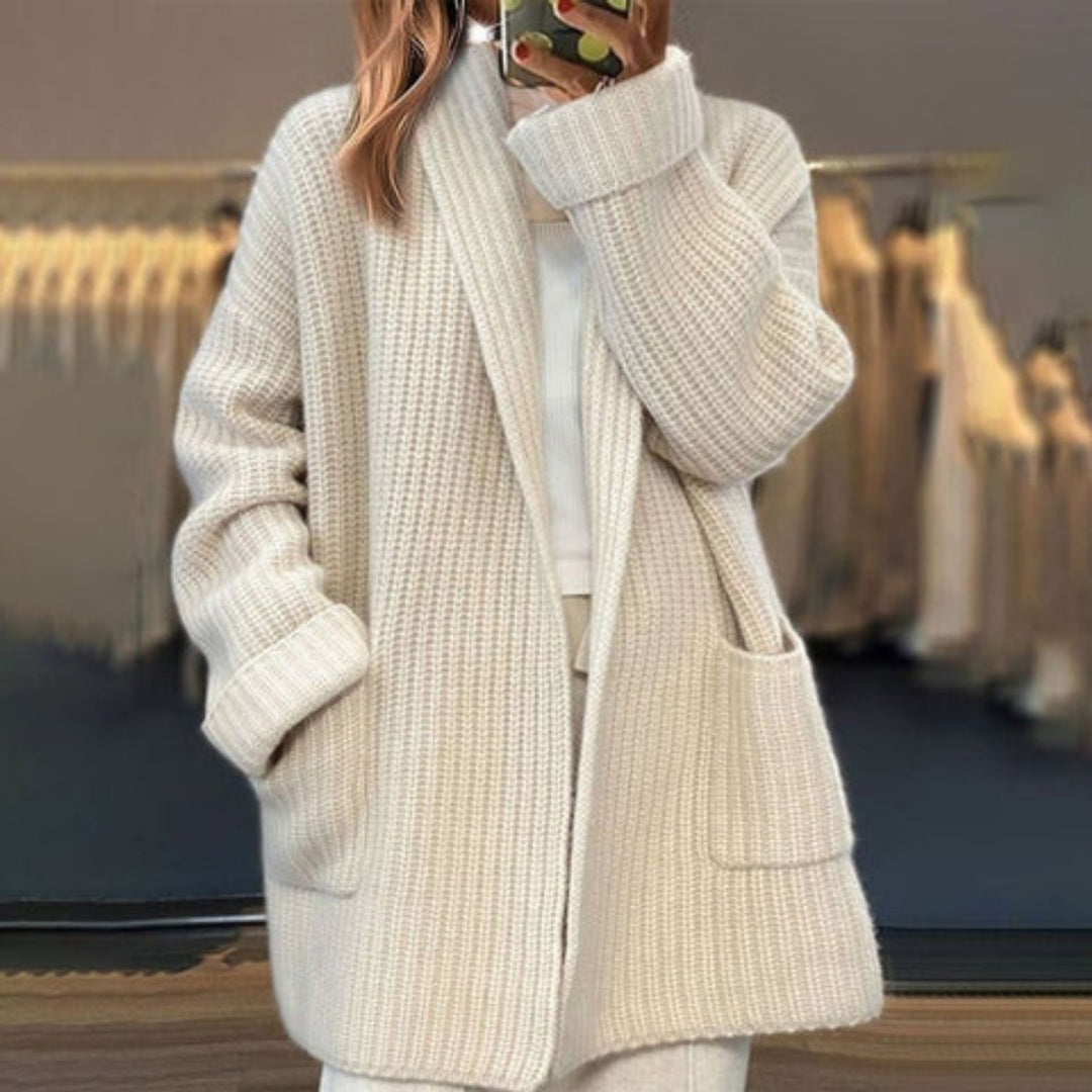 Dames Oversized Gebreide Open Cardigan Herfst Winter