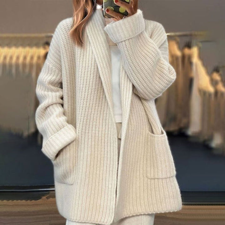 Dames Oversized Gebreide Open Cardigan Herfst Winter