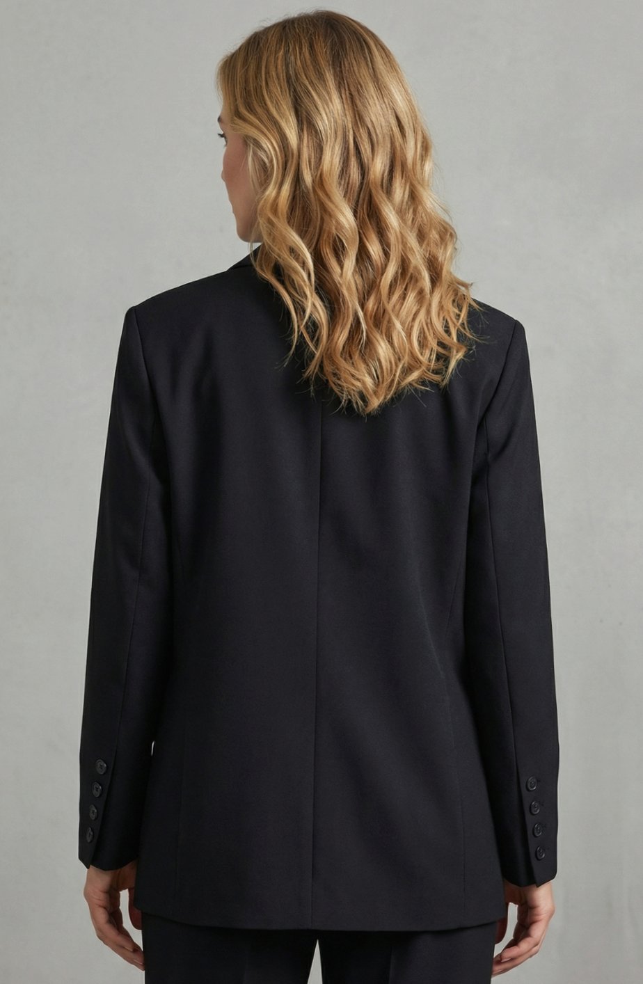 Dames Oversized Getailleerde Blazer met Enkele Knoop