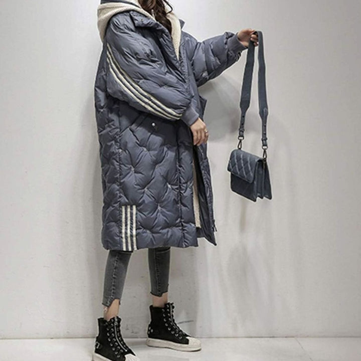Dames Oversized Gewatteerde Winterjas met Capuchon