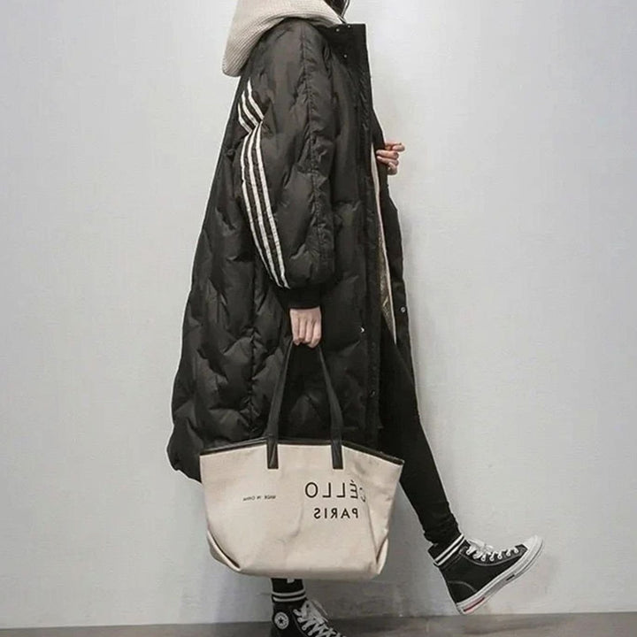 Dames Oversized Gewatteerde Winterjas met Capuchon