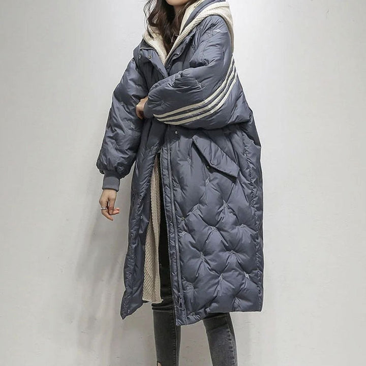 Dames Oversized Gewatteerde Winterjas met Capuchon
