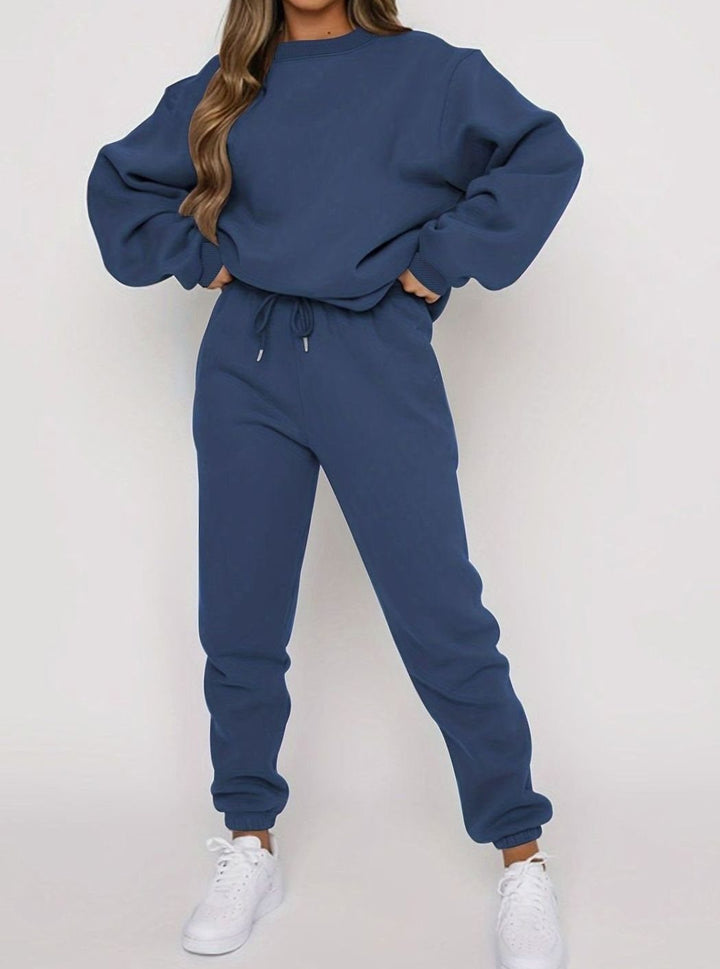 Dames Oversized Hoodie Joggingset Losvallende Sweater Broek