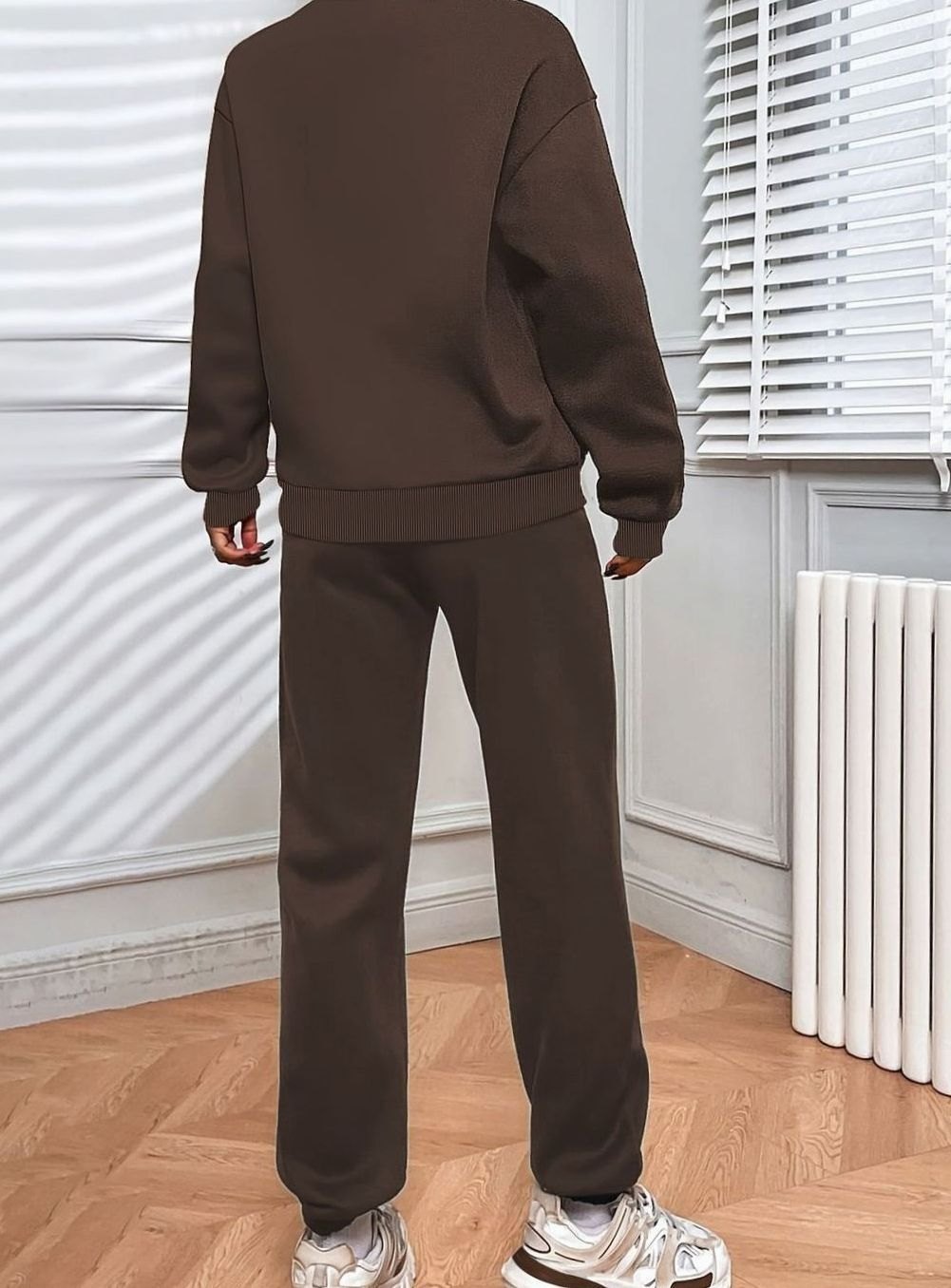 Dames Oversized Hoodie Joggingset Losvallende Sweater Broek