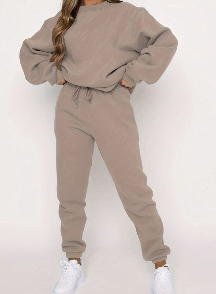 Dames Oversized Hoodie Joggingset Losvallende Sweater Broek