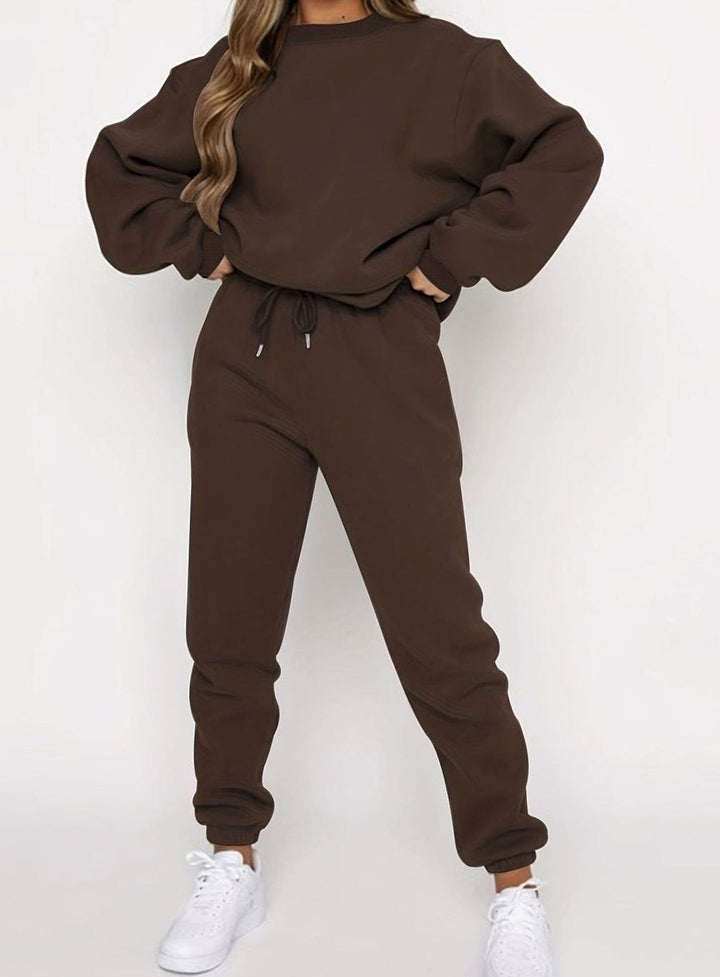 Dames Oversized Hoodie Joggingset Losvallende Sweater Broek