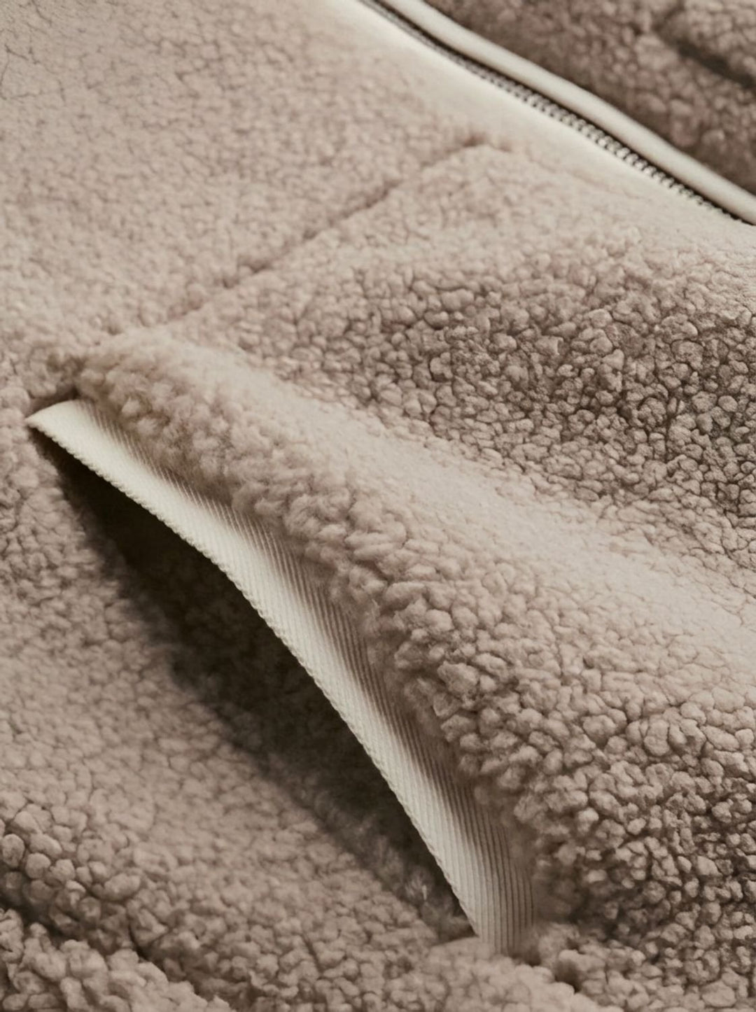 Dames Oversized Teddy Jas met Reverskraag en Diepe Zakken