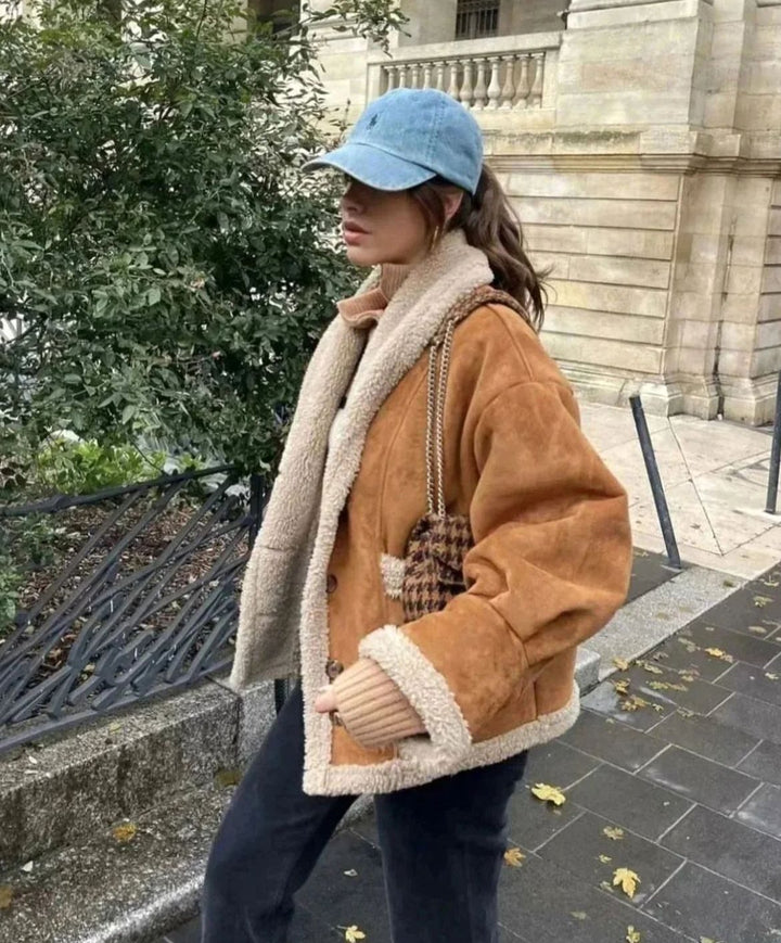 Dames Oversized Winterjas met Sherpa Voering