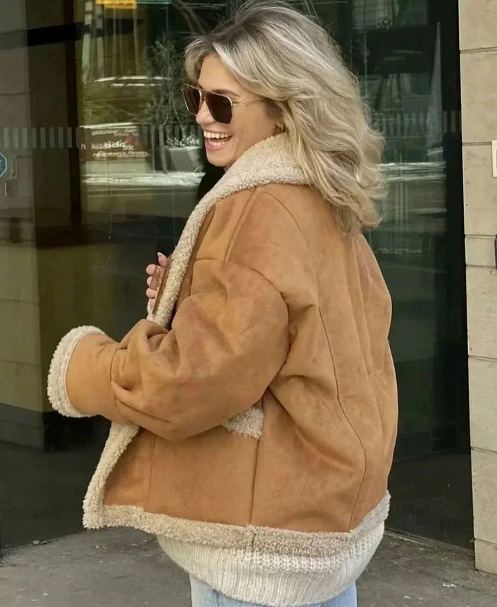 Dames Oversized Winterjas met Sherpa Voering