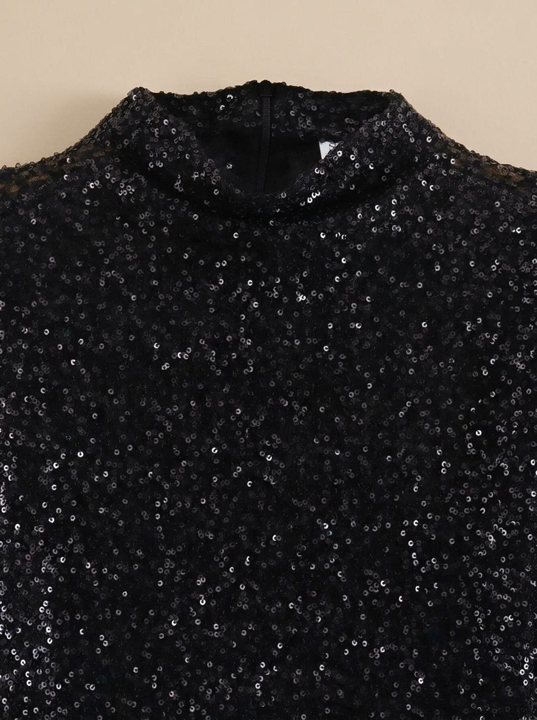 Dames Pailletten Mini Jurk Mouwloos Schoudervulling Glitter