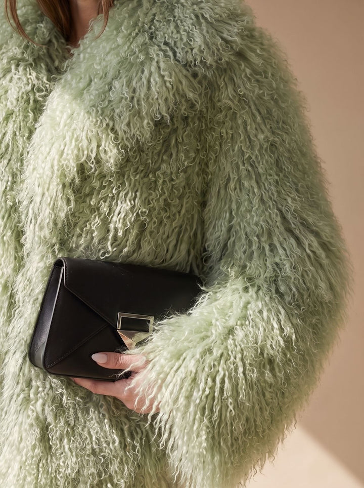 Dames Pluizige Teddy Jas Faux Fur Korte Winterjas