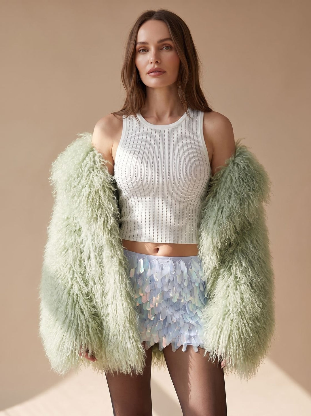 Dames Pluizige Teddy Jas Faux Fur Korte Winterjas
