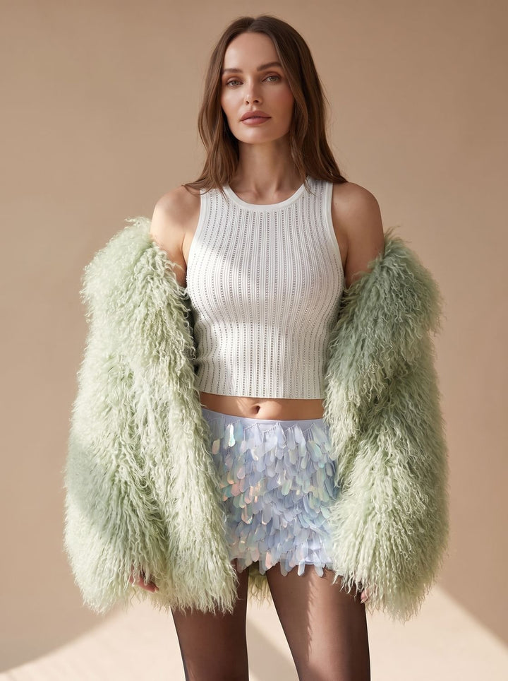 Dames Pluizige Teddy Jas Faux Fur Korte Winterjas