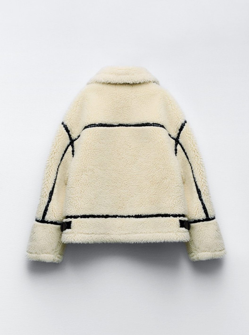 Dames Puffer Jas Teddy Fleece Ritssluiting Oversized Winterjas
