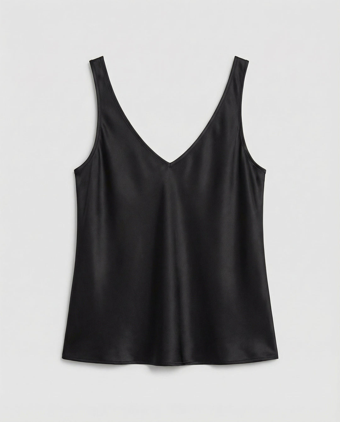Dames Satin Camisole Top V-Hals Brede Bandjes
