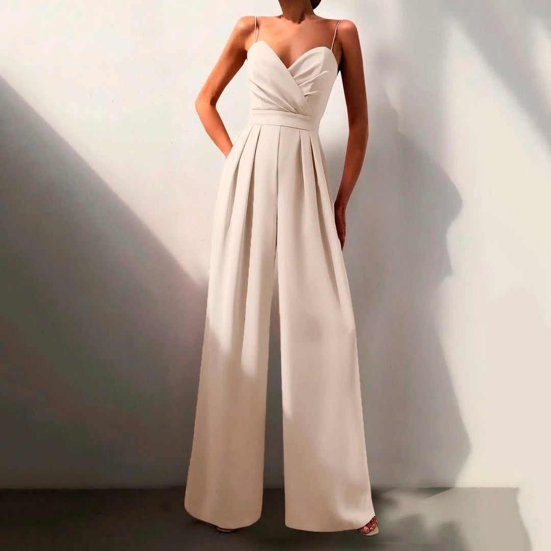 Dames Sweetheart Spaghetti Bandje Wide Leg Jumpsuit