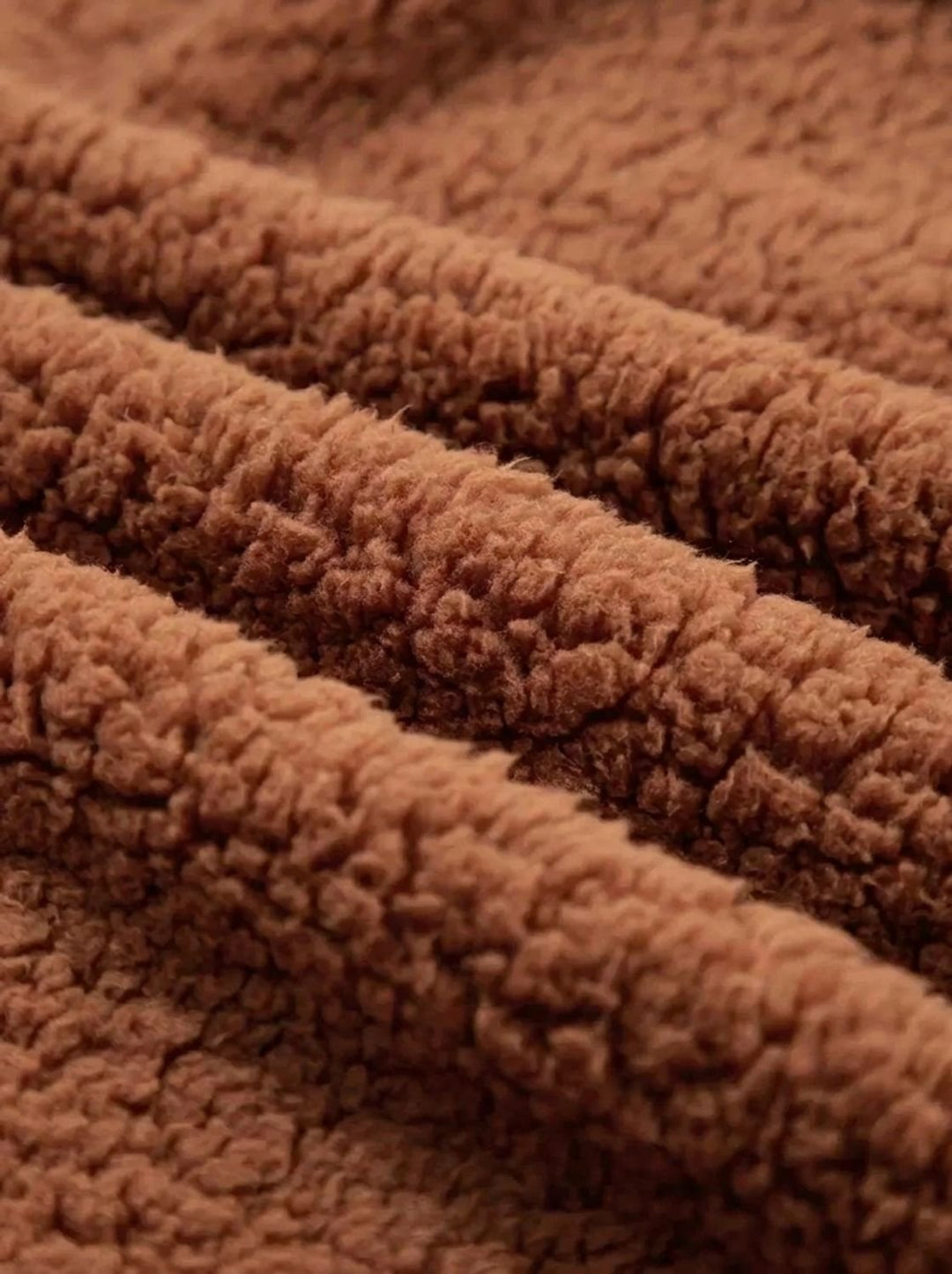 Dames Teddy Jas met Capuchon Rits en Zakken