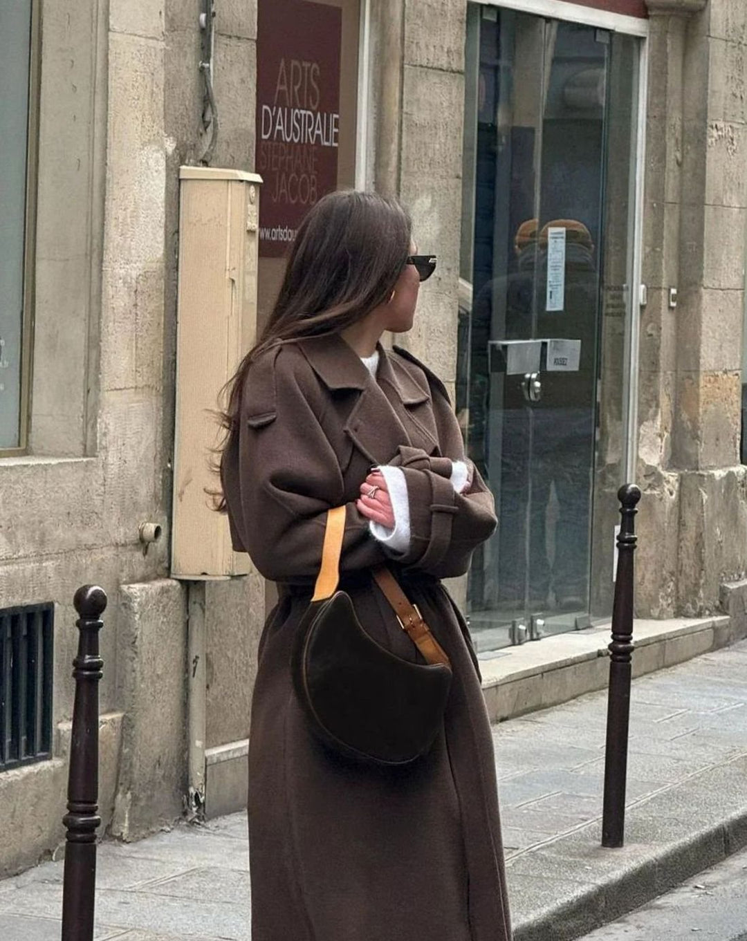 Dames Trenchcoat Winterjas Dubbelrijig Ceintuur Relaxed Fit