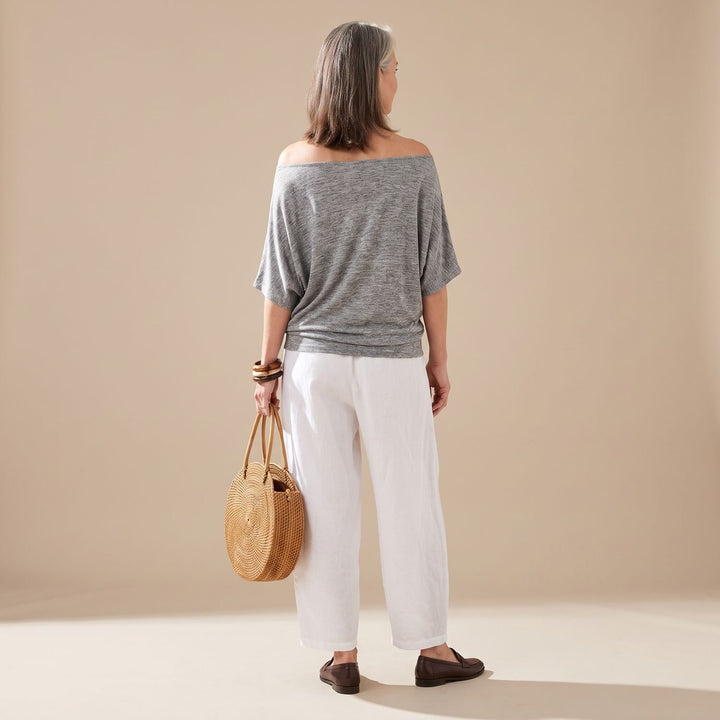 Dames Tweedelige Set Off-Shoulder Top Wijde Broek Boho Co-ord