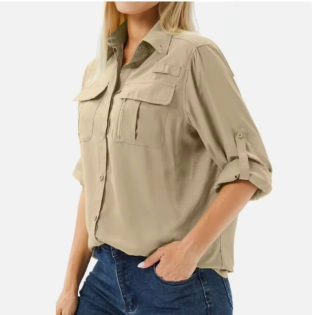 Dames UPF 50 Lange Mouw Wandel Outdoor Shirt