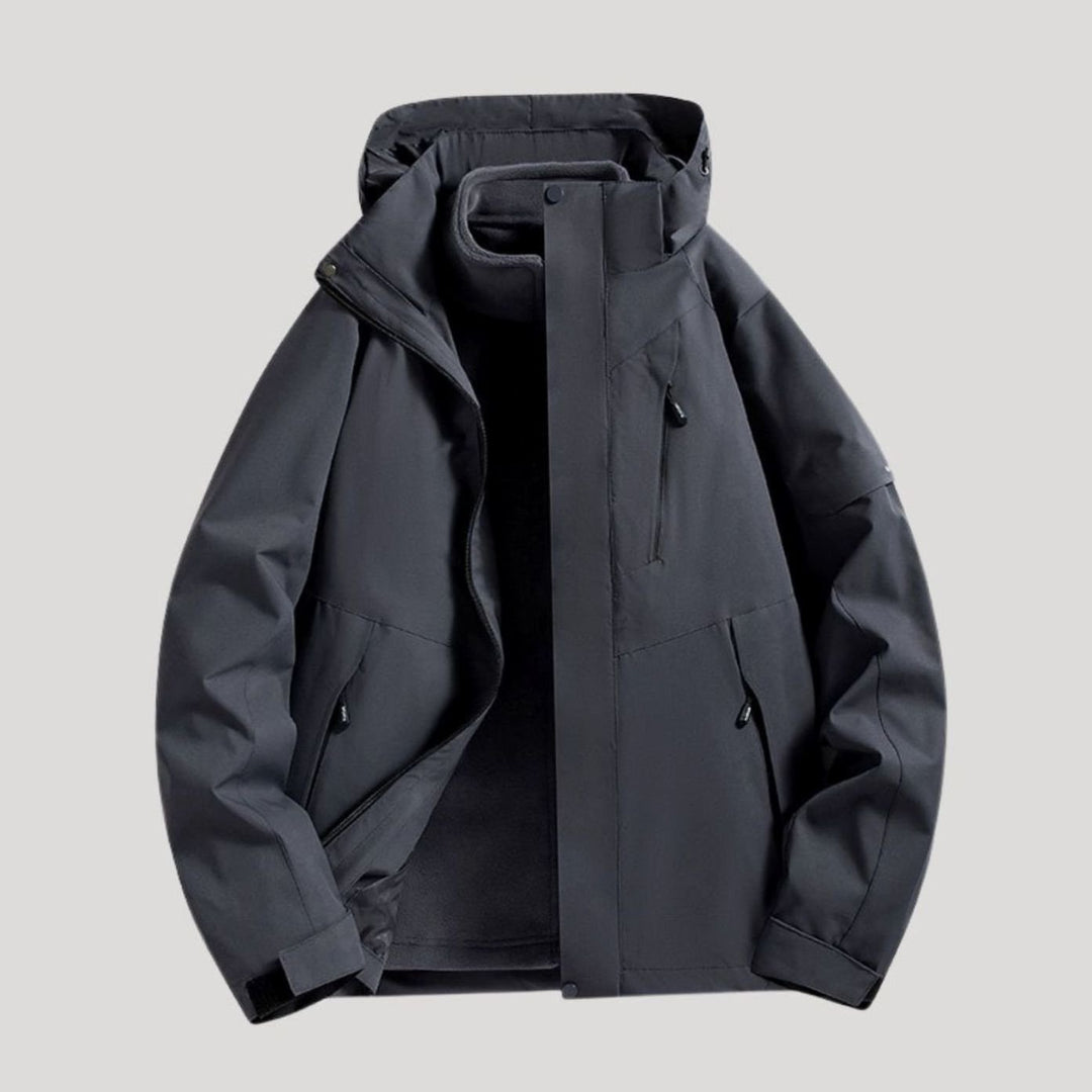 Dames Waterdichte Winterjas Afneembare Capuchon Fleece Kraag