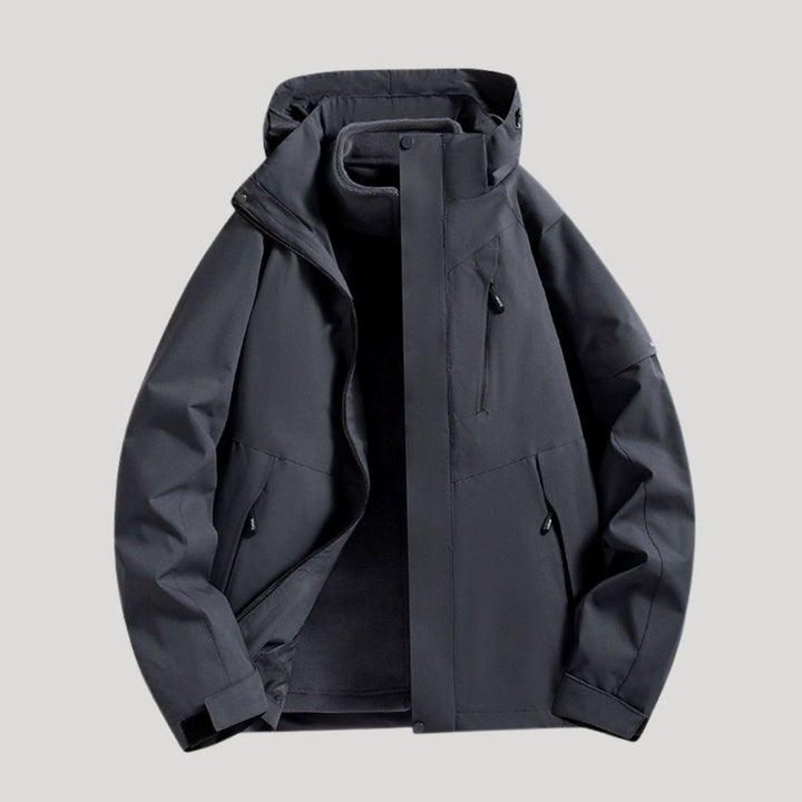 Dames Waterdichte Winterjas Afneembare Capuchon Fleece Kraag