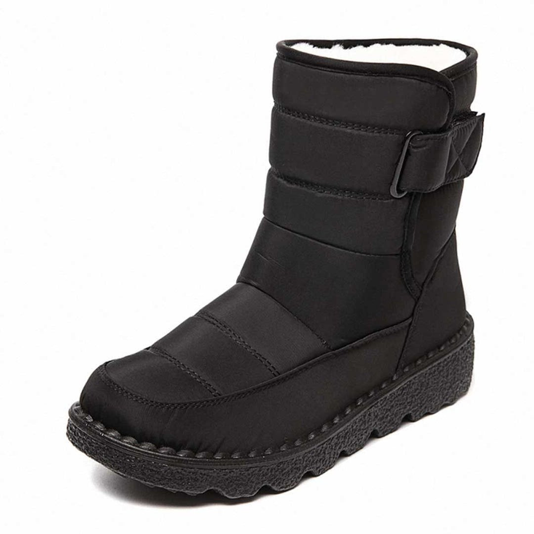 Dames Waterproof Thermo Knee High Boots Antislip Snowboots - Zwart