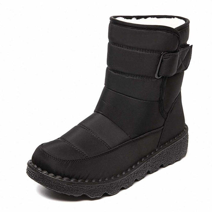 Dames Waterproof Thermo Knee High Boots Antislip Snowboots - Zwart