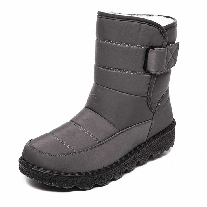 Dames Waterproof Thermo Knee High Boots Antislip Snowboots - Grijs