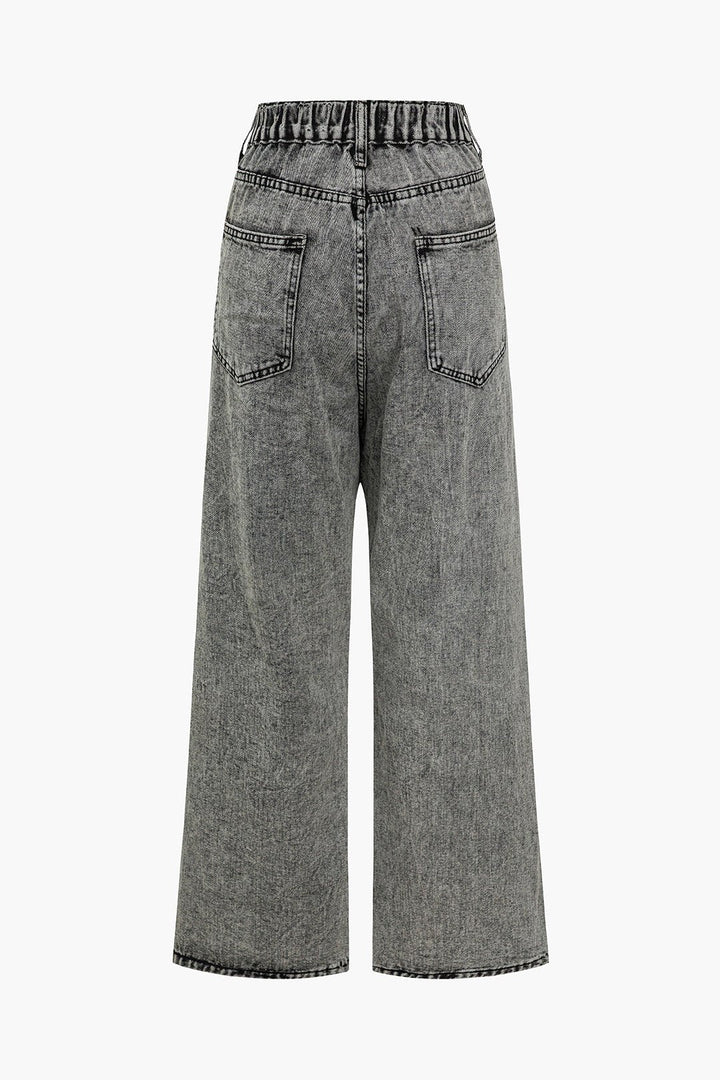Lara | Hosen mit weitem Bein und asymmetrischen Details