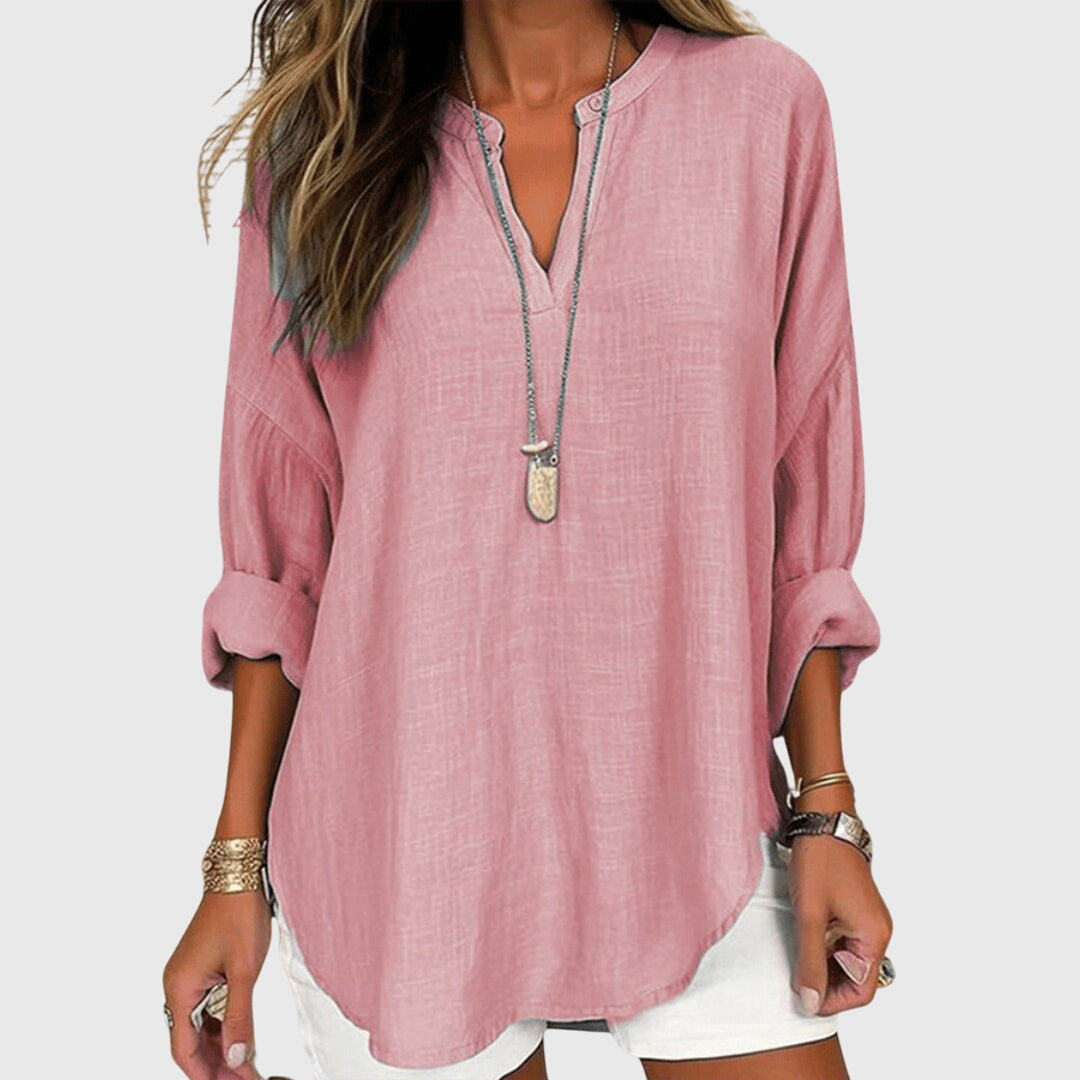 Alicia | Dames Losse Pasvorm Lange Mouwen Casual Top