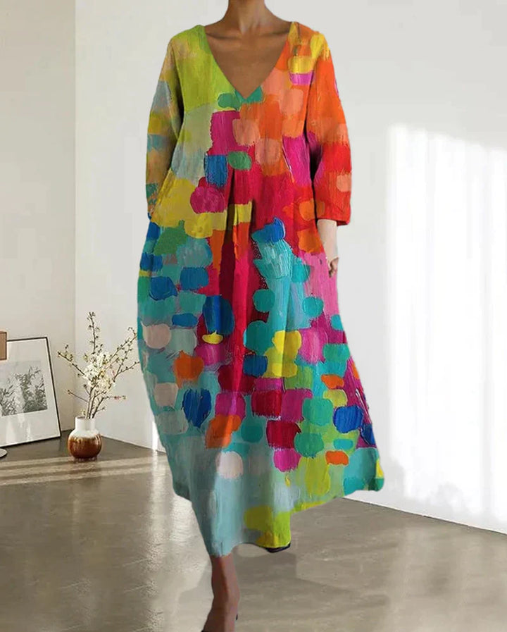 Sophie™ Kleurrijke Maxi Jurk