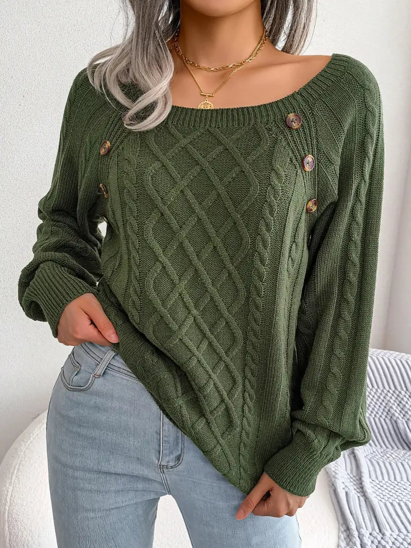 Kabelstrick™ Pullover | Baumwollmischung | Stilvoll und Bequem