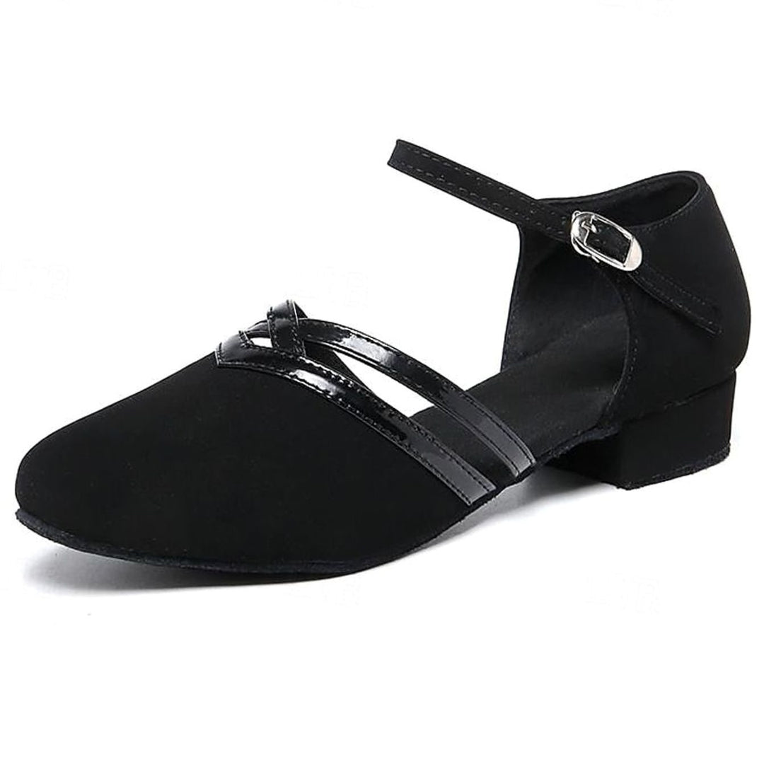 Elegante Damen-Tanzschuhe mit Flexsohle Riemchen Blockabsatz
