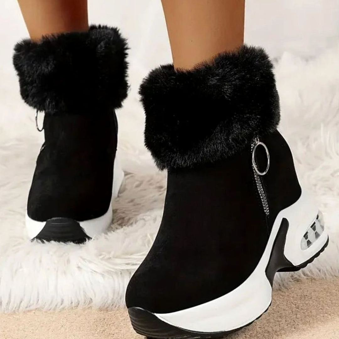 Enkellaarsjes Dames Warme Winterlaarzen Antislip Luchtkussen Zool