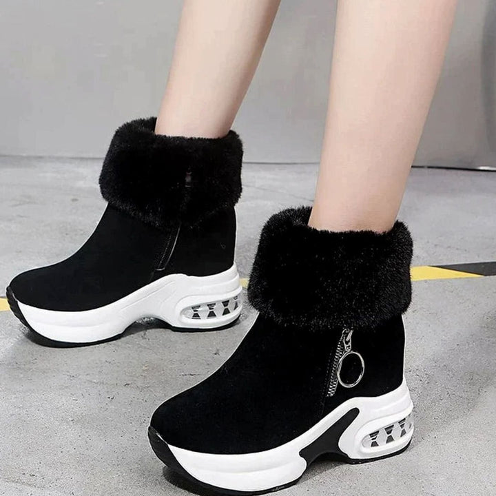 Enkellaarsjes Dames Warme Winterlaarzen Antislip Luchtkussen Zool