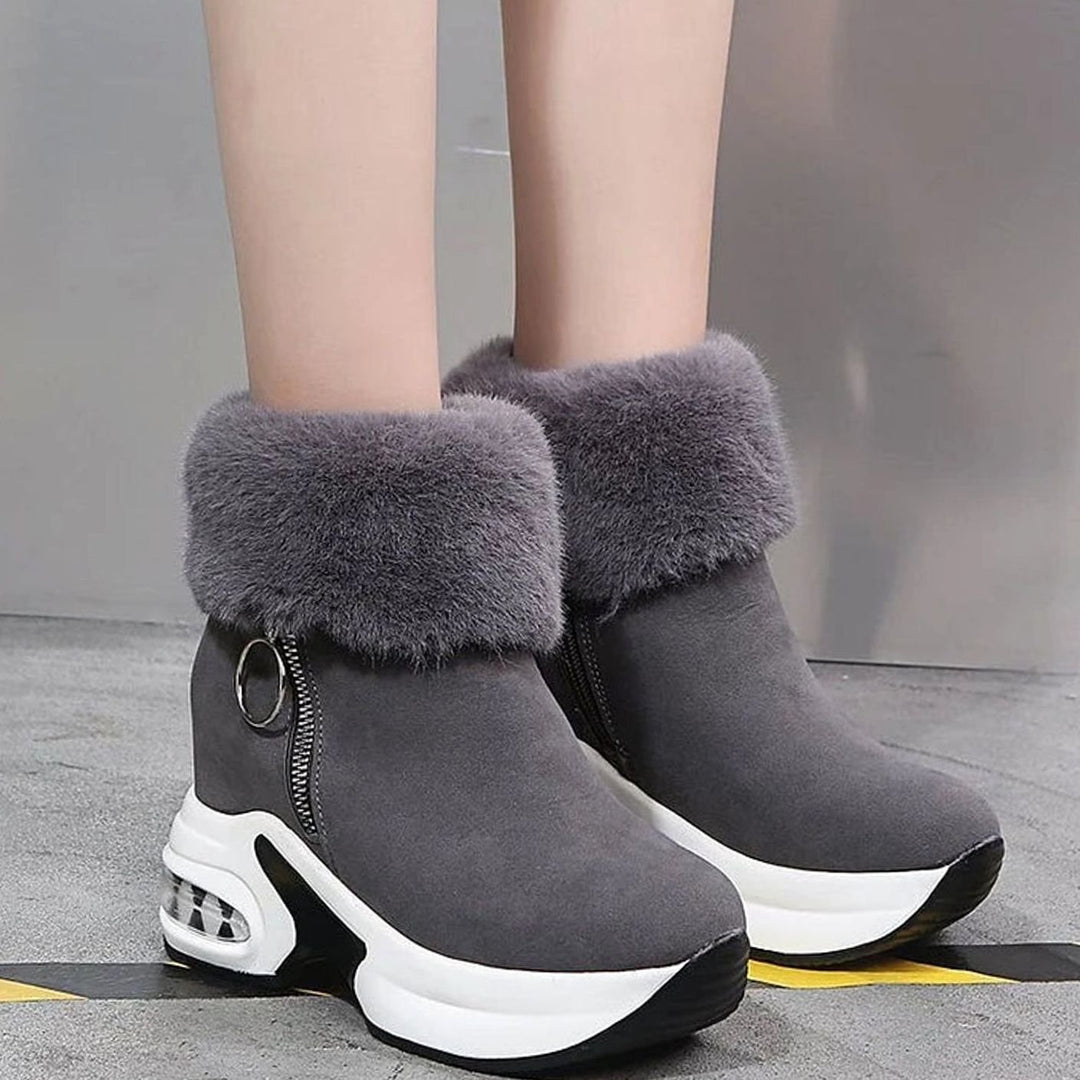 Enkellaarsjes Dames Warme Winterlaarzen Antislip Luchtkussen Zool