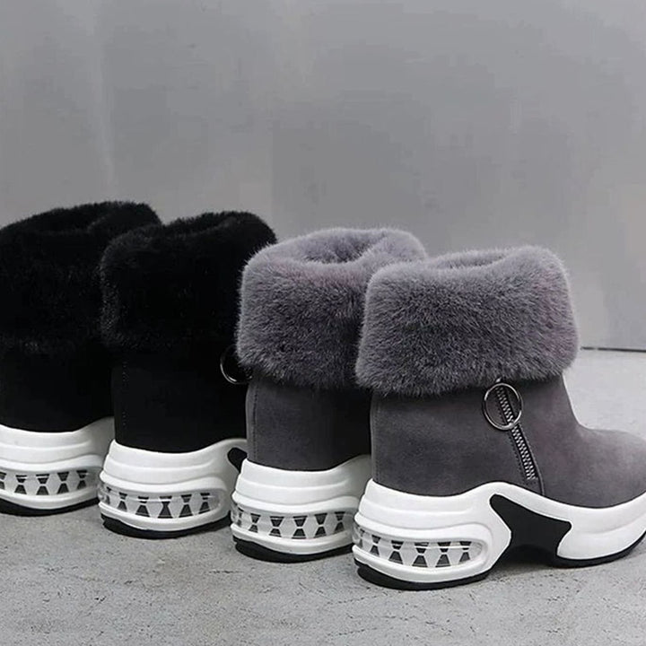 Enkellaarsjes Dames Warme Winterlaarzen Antislip Luchtkussen Zool