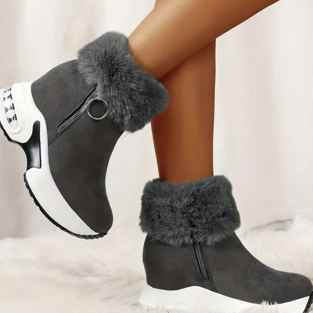 Enkellaarsjes Dames Warme Winterlaarzen Antislip Luchtkussen Zool