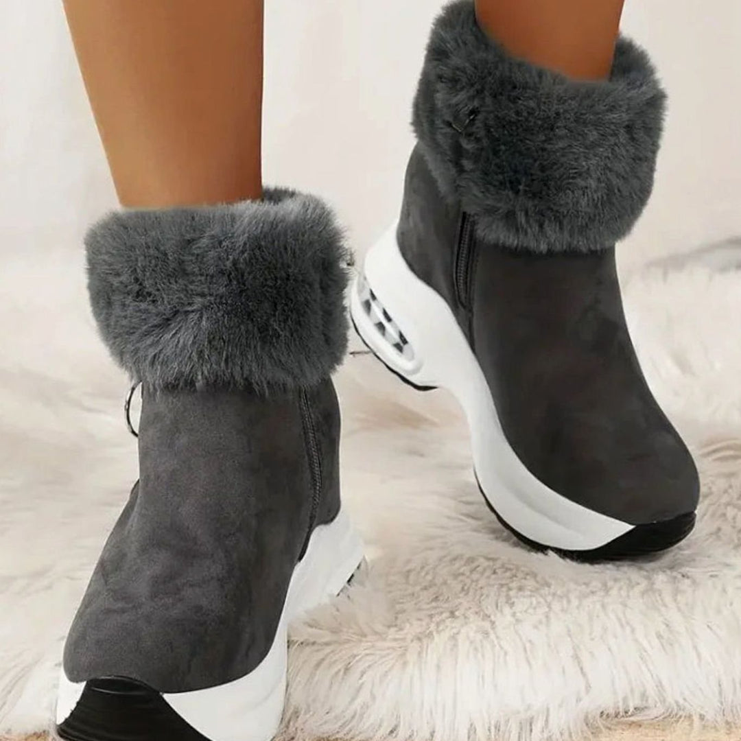 Enkellaarsjes Dames Warme Winterlaarzen Antislip Luchtkussen Zool