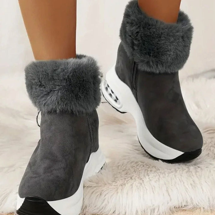 Enkellaarsjes Dames Warme Winterlaarzen Antislip Luchtkussen Zool