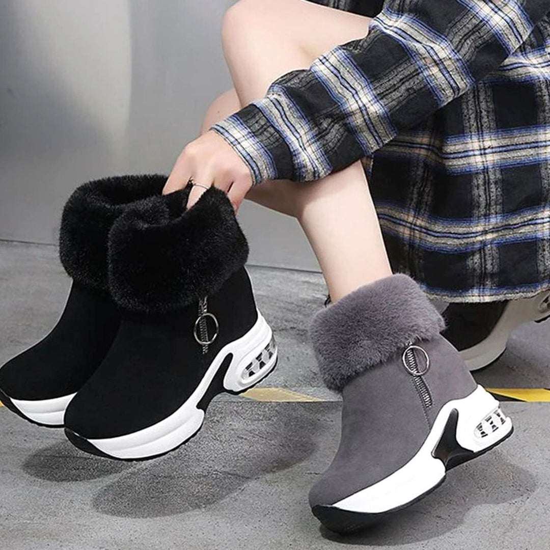 Enkellaarsjes Dames Warme Winterlaarzen Antislip Luchtkussen Zool