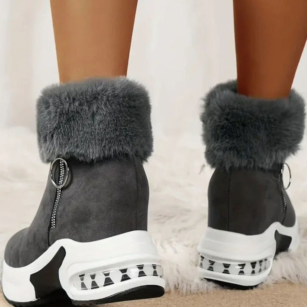 Enkellaarsjes Dames Warme Winterlaarzen Antislip Luchtkussen Zool