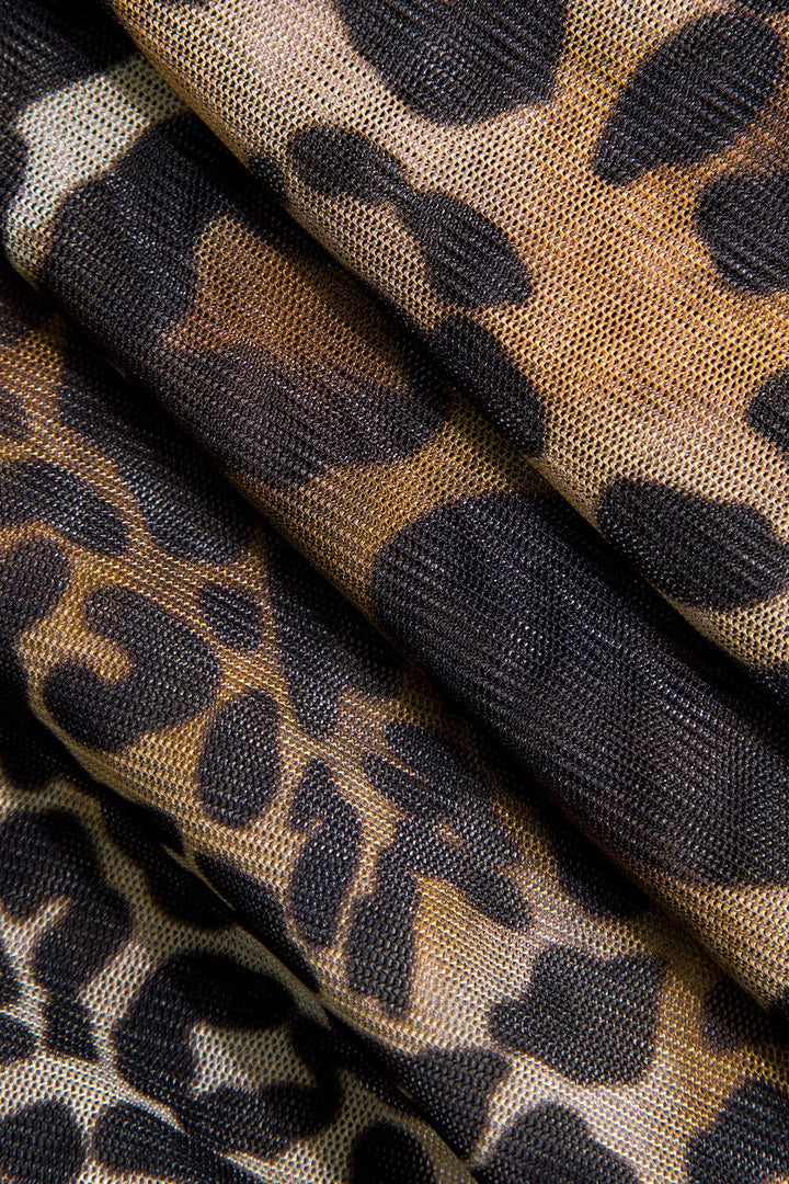 Savanna | Wildes Leoparden-Minikleid mit Rüschen – Verführerischer Tierprint