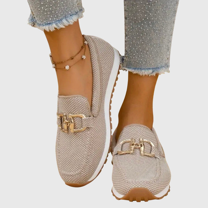 Angelica | Dames Orthopedische Instap Loafers met Metalen Accent