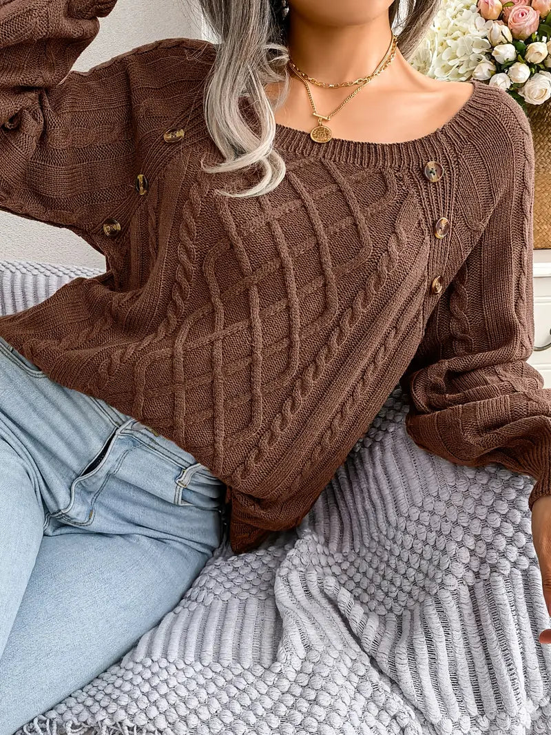 Kabelstrick™ Pullover | Baumwollmischung | Stilvoll und Bequem