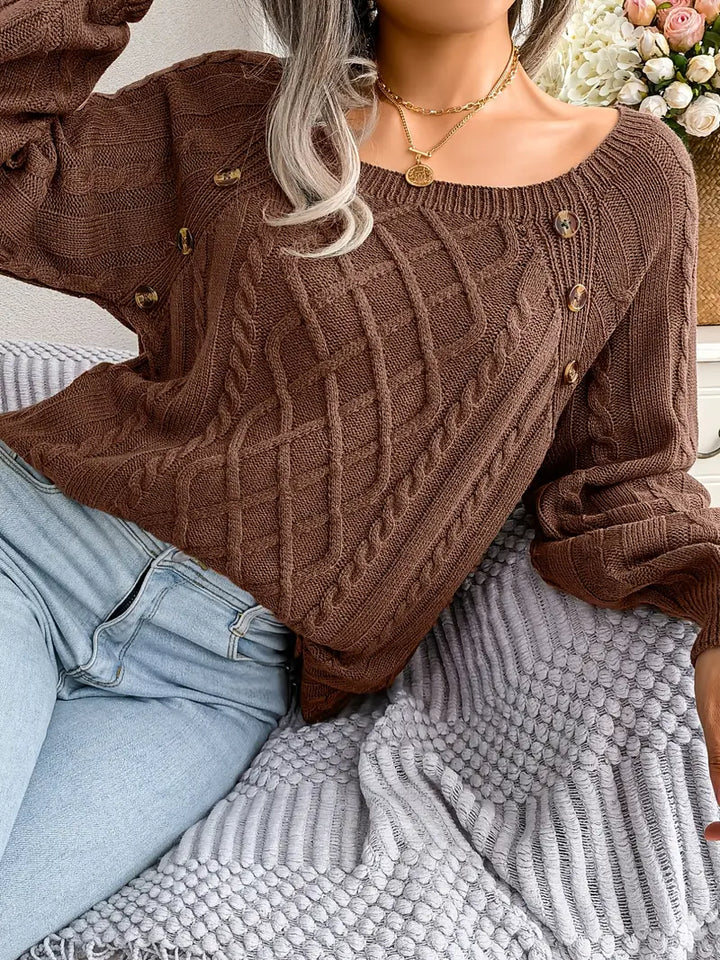 Kabelstrick™ Pullover | Baumwollmischung | Stilvoll und Bequem